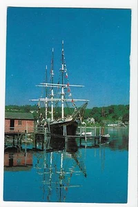 Vintage Postcard Mystic Seaport CT Joseph Conrad George Stage Training Ship - Picture 1 of 4