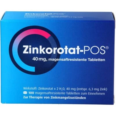 URSAPHARM ARZNEIMITTEL GMBH ZINKOROTAT POS magensaftresistente Tabletten 100 St PZN 06340903