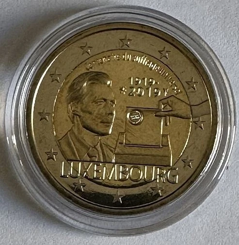 2 Euro Luxemburg 2019, 100 Jahre allgemeines Wahlrecht in Luxemburg - Bild 1 von 1