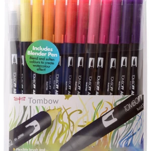 TOMBOW ABT Dual Brush Pens - Sunset Colours (Pack of 12) - NEW - Picture 1 of 1