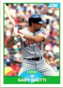 1989 Score Baseball 8 Gary Gaetti