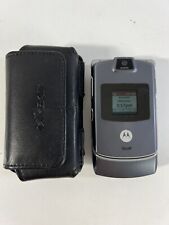 Motorola Razr V3c Silver Verizon Flip Razor Cell Phone Works Vintage