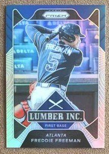 Freddie Freeman 2021 Panini Prizm Lumber Inc. Silver #LI4 Braves Parallel Insert