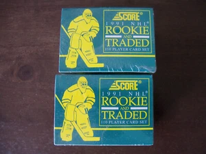 1991 SCORE ROOKIE & TRADED HOCKEY FACTORY SEALED SET LOT OF 2 - Picture 1 of 1