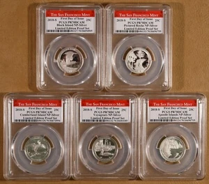 2018 Silver Proof ATB Quarters Set all Certified PR70DCAM by PCGS - Picture 1 of 2