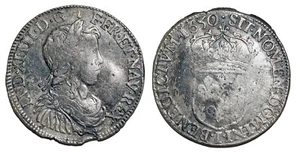 LOUIS XIV 1/2 ECU   A LA MECHE LONGUE 1650 I LIMOGES   G.169 - Imagen 1 de 1