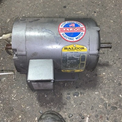 Baldor Motor, #BM3116, 1hp, 208-230/460v, 1725rpm, Same Day Shipping - Image 1 of 4