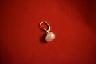 Single Earring - Drop Pearl with 14K Gold Setting