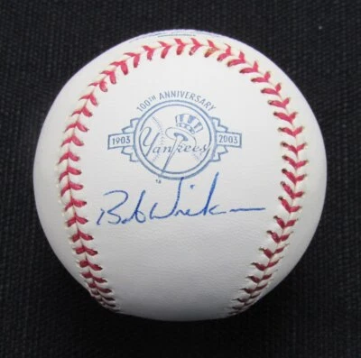 Bob Wickman Firmado/Auto Yankees 100º OML Béisbol JSA 186961 Foto 1 de 2