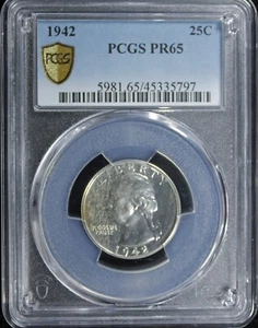 1942 Washington Silver Quarter PCGS PR-65 (2531810) - Picture 1 of 4