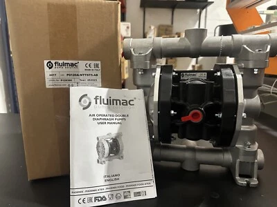Fluimac P0120A-MTTST5-AB AODD Diaphragm Pump – 1" Inlet/Outlet, Aluminum Body - Image 1 of 4