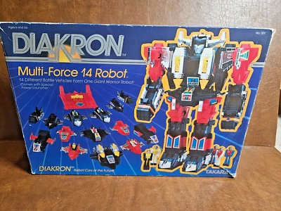 Takara Diakron Multi Force 14 Robot Figure Takara 1983 In Box As Is RARE - Image 1 of 4