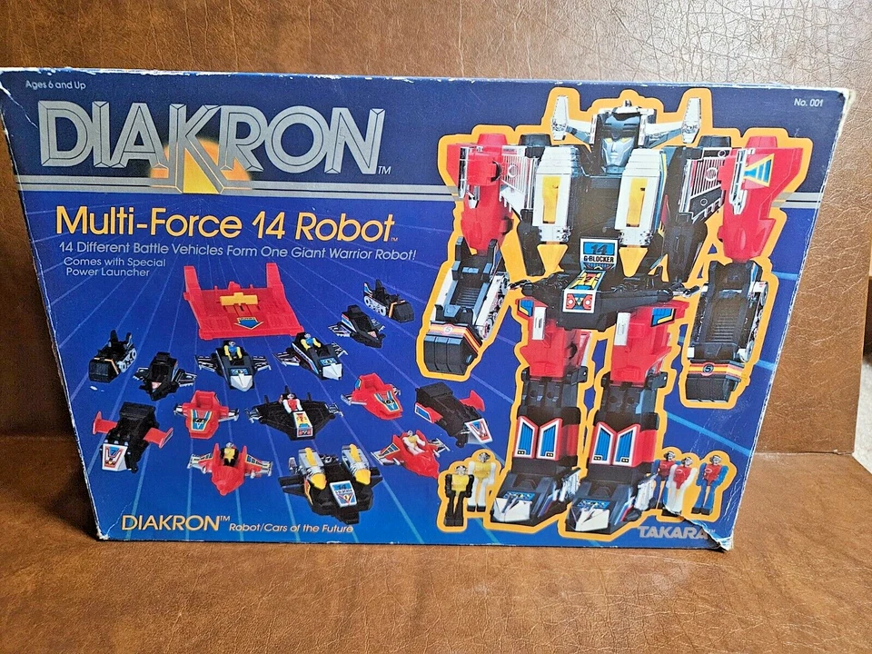 Takara Diakron Multi Force 14 Robot Figure Takara 1983 In Box As Is RARE - Image 1 of 4