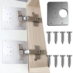 Hinge Repair Plate For Cabinet Furniture Drawer Window Steel P8G3 T9 D5P5 New - Picture 1 of 9