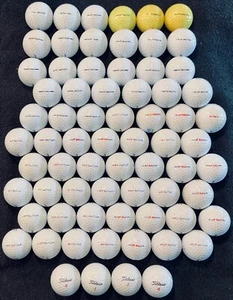 70 ea Titleist DT Solo Mint Used Golf Balls AAAAA (5A) Condition Free Shipping! - Picture 1 of 2