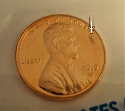 2019 W Lincoln Penny Premium PROOF West Point Struck #1 of 3 WITH ERROR - Image 1 of 4