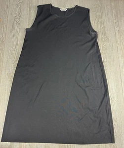 Misook Black Midi Dress Womens Medium Sleeveless Tank - Picture 1 of 9