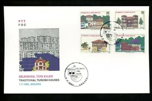 Postal History Turkey FDC #2604-2607 Turkish Houses 1994 - Picture 1 of 2