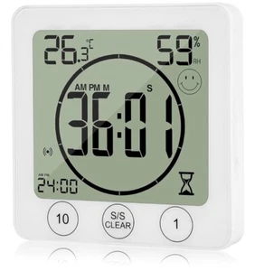 digital timer thermo-hygrometer-shower, kitchen, timer, temp, clock, waterproof - Picture 1 of 3