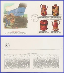 USA4 #1775-78 U/A FLEETWOOD FDC BL4 Pennsylvania Towlevare - Picture 1 of 1