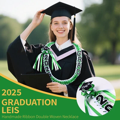 Collar Trenzado Graduación Leis 2025 Borla Honor Cordones Cinta Leis Foto 1 de 4