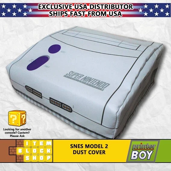 Super Nintendo SNES Model 2 System Console System Dust Cover Vinyl - Image 1 of 1