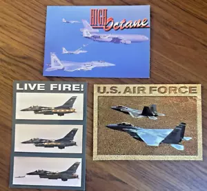 Juego de postales de avión militario F-15 F-16 KC-10 F-22 Fuerza Aérea Marina - Imagen 1 de 2