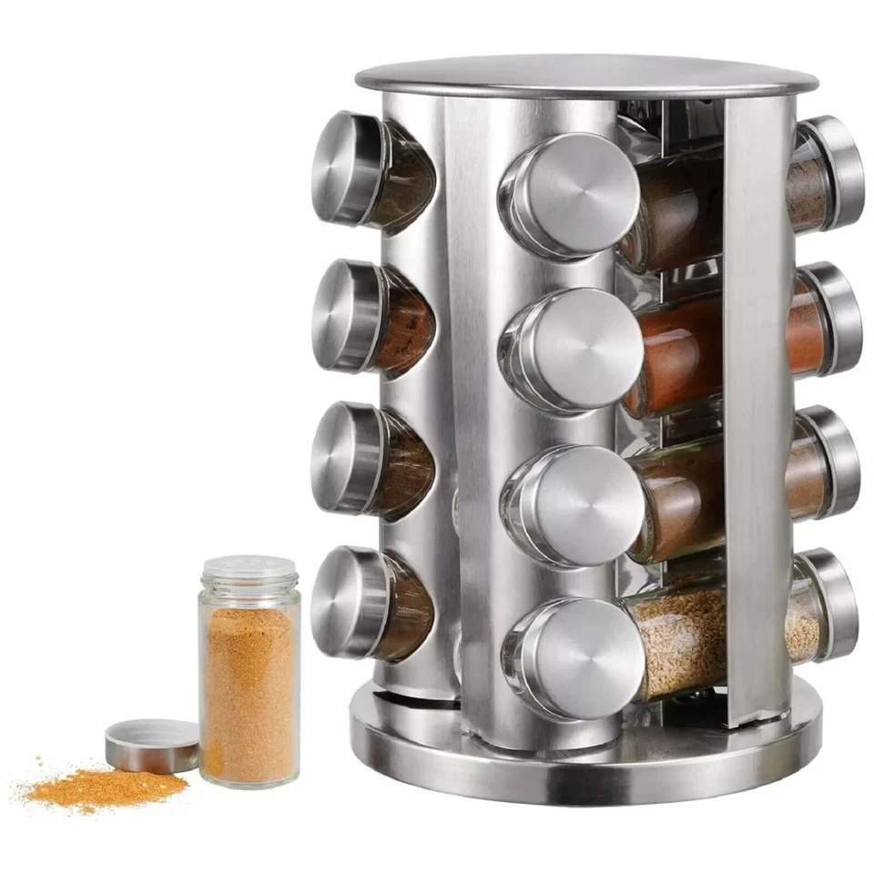 Organizzatore dispenser per contenitori per condimenti per spezie da cucina CASA