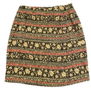Chaus Skirt Pencil Floral 14 Large Polyester Floral Short Z53 - Picture 1 of 5