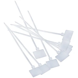 50Pcs Nylon Cable Tie Label Self-Locking Zipper Trim Wrap Line Label F3D82941 - Afbeelding 1 van 8