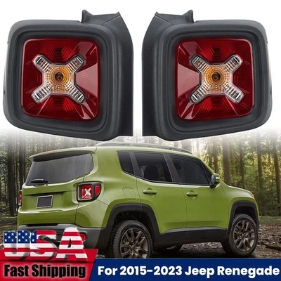Tail Lights Lamp Pair For 2015-2023 Jeep Renegade Rear Left & Right Side - Image 1 of 4