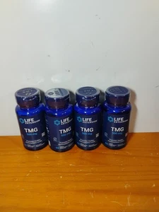 Lot Of Four (4) Life Extension Tmg 500 mg 60 Liq Vegcap Exp 02/2026 - Picture 1 of 4