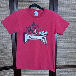 Camicia da uomo vintage Arkansas Razorbacks Snorting Hog Delta Magnum made in USA S - Foto 1 di 9
