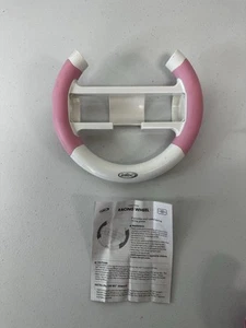 Intec Racing wheels pink and white for WII Mario Cart with instruction - Picture 1 of 3