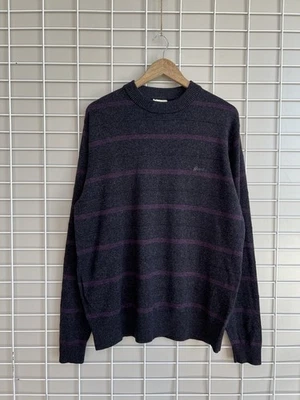 Brioni Wool Cashmere Knit Sweater Mens Size 56 or L/XL Vintage Striped Jumper - Image 1 of 4