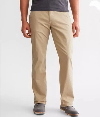 Брюки BKE Tyler размер 31X32 Chino прямые эластичные хаки опрятные повседневные  - Изображение 1 из 4
