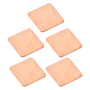 5stk 20mmx20mmx1.0mmKupper Quadraht Kühlkörper Thermisch Pad für PC Laptop CPU - Bild 1 von 7