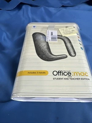 Microsoft Office Mac Student & Teacher Edition 2004 Word W/ Product Keys Vtg - Image 1 of 4