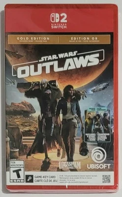 Star Wars Outlaws Gold Edition Nintendo Switch 2 Video Game Game-Key Card NEW - Image 1 of 2