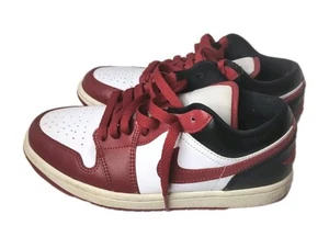 Girls Youth AIR JORDAN Nike DC0774-160 Sz 7 Red Black White Sneakers  - Picture 1 of 17