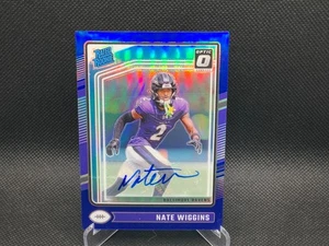 2024 Donruss Optic Football Blue Auto - Nate Wiggins /99 SP RC - Bild 1 von 2