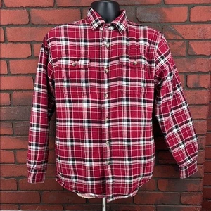 Wrangler Men's Medium Plaid Sherpa Shirt Jacket – Western, Y2K - Picture 1 of 7