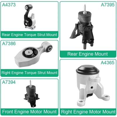 5x Engine Mount & Torque Strut Mount for 15-22 Nissan Murano AWD Pathfinder 3.5L - Image 1 of 4
