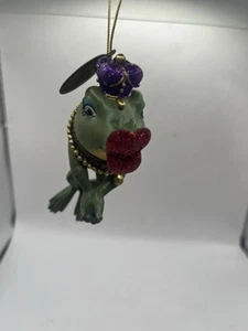 Katherine’s Collection Kissing Frog Trinket Box Ornament - Picture 1 of 14
