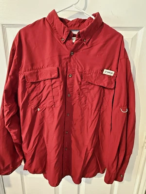 Magellan Outdoors Fish Gear Large Long Sleeve Red Vented - Image 1 of 4