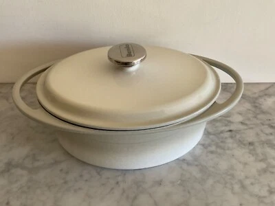 Large Berndes Casserole Dish 4.7L Large Oval Cast Iron Lidded Enamel QUALITY - Image 1 of 4