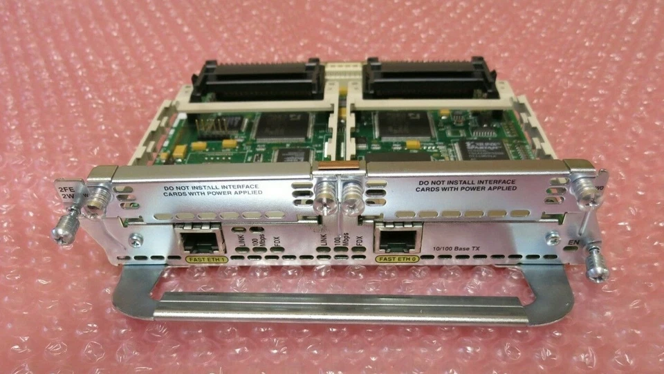 Cisco 800-04797-01E0 NM-2FE2W Dual-Port Fast Ethernet Network Module  - Image 1 of 4