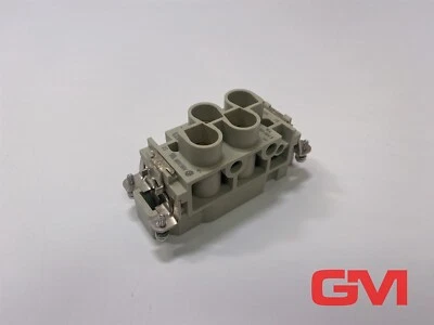 HARTING Male Insert Han K4/6 7/12ft 09380062601 80A 830V 8kV3 Peg Stick - Image 1 of 4