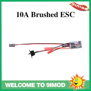 10A Brushed ESC Two Way Motor Speed Controller for 1/16 1/24 RC Car Tank Boat - Picture 1 of 10