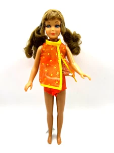 Barbie Vintage '69 Mod TNT Skipper Puppe mit Java Brown Sausage Curls Mattel #1105 - Bild 1 von 14
